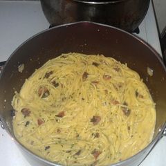 A picture of Pasta Carbonara.