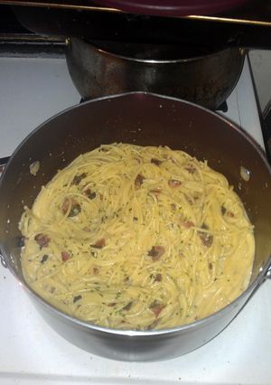 A picture of Pasta Carbonara.