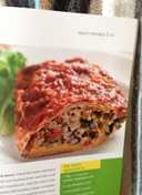 Black Bean Burritos w/ Red Sauce