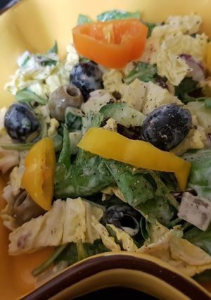 A picture of Olive and Sundried Tomato Salad.