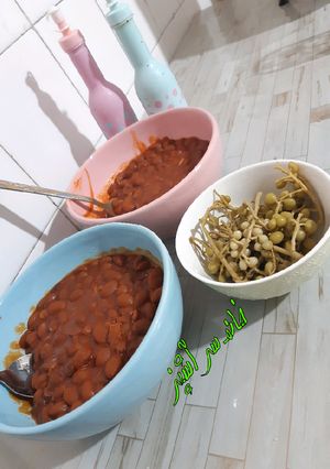 عکسی از دستور خوراک لوبیا چیتی (خانم سرآشپز)