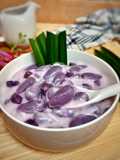 Katiri Mandi Ubi Ungu (Bubur Candil Ubi Ungu)