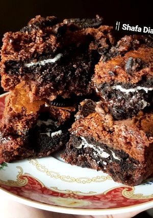 Foto resep Oreo Sandwich Brownies🇺🇸