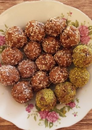 عکسی از دستور توپک رنگینک خرمایی