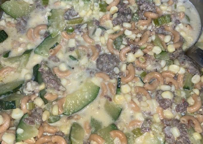 Easiest Way to Prepare Super Quick Homemade Zucchini corn chowder