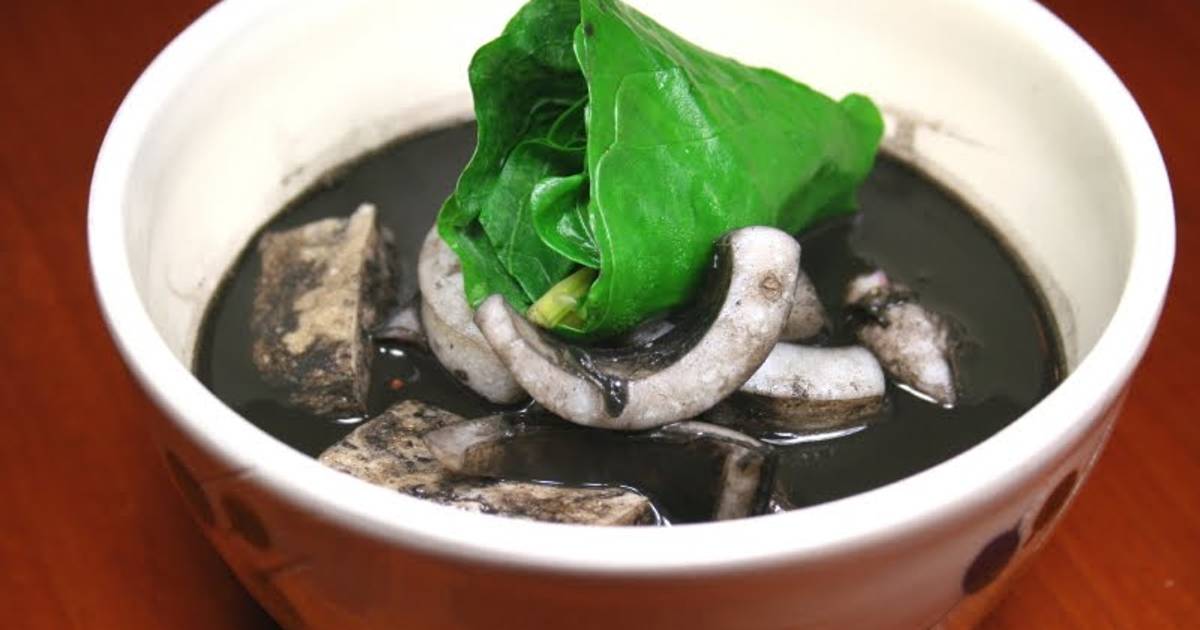 Squid Ink Soup (Okinawan Cuisine) Recipe by cookpad.japan - Cookpad