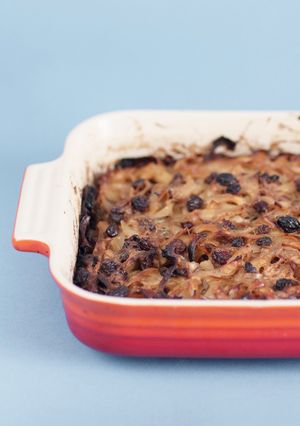 A picture of Gillian's Lokshen Kugel.