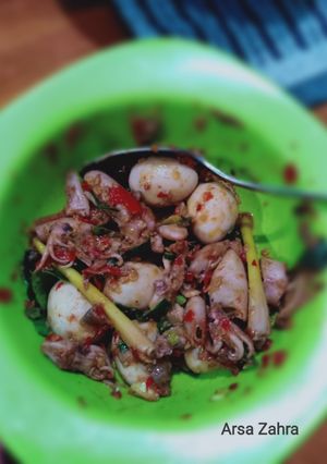 Foto resep Cumi telor merah