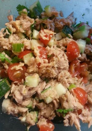 A picture of Healthy Cilantro Lime Tuna Salad.