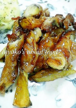 A picture of Eggplant Pork Rolls.