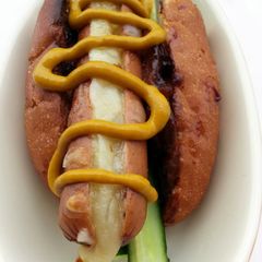 A picture of Onion And Cheese Hotdog.