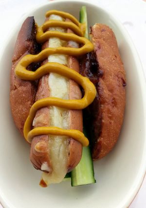 A picture of Onion And Cheese Hotdog.