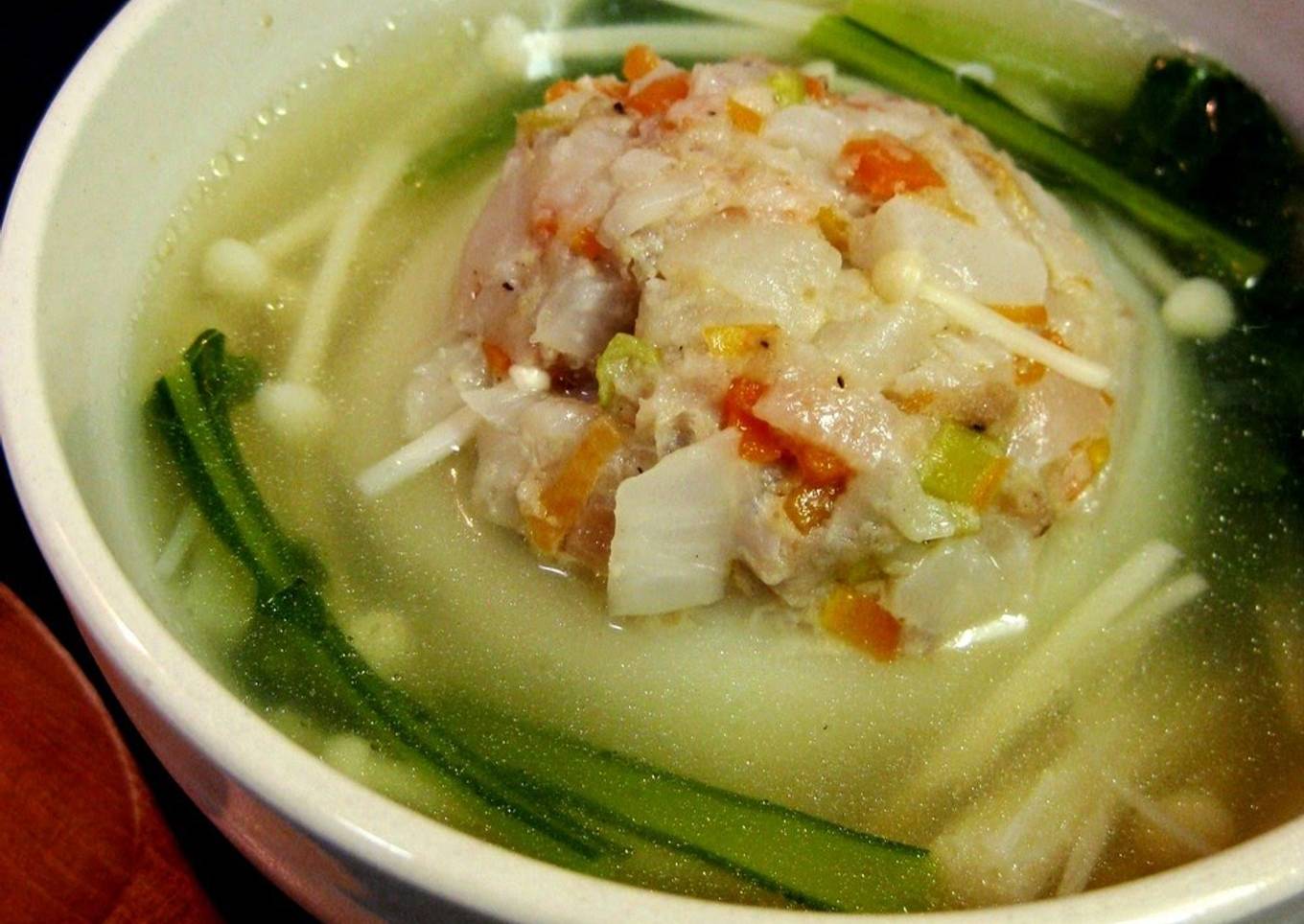 Meat-Stuffed Turnip in Soup
