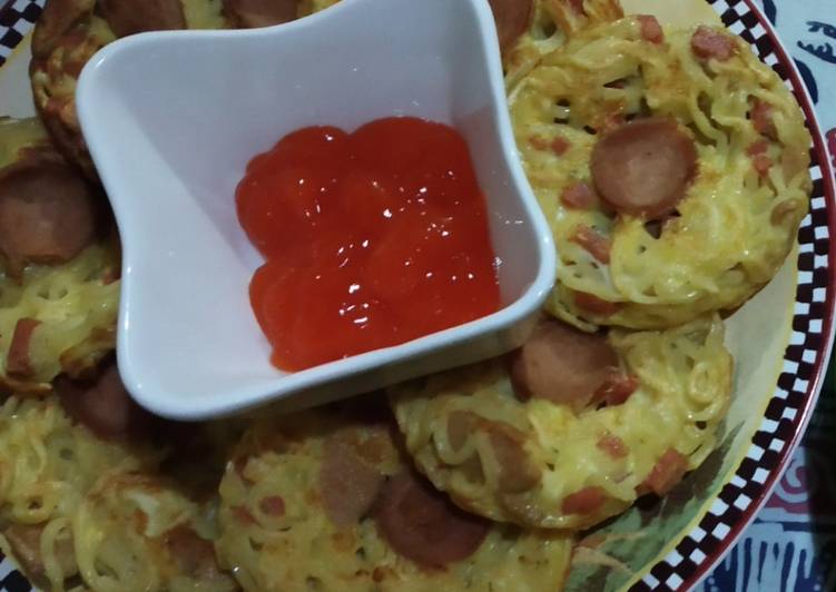 Resep Pizza mie instant Anti Gagal