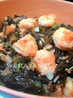 Foto resep Cah Sawi Asin ft. udang (tumis sayur asin)