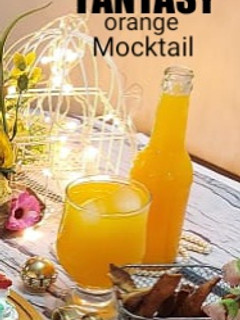A picture of FANTASY ORANGE Mocktail.
