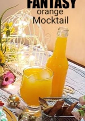 A picture of FANTASY ORANGE Mocktail.