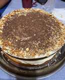 Torta de banana con relleno de tiramisú