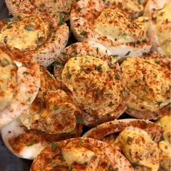 A picture of Devlied Eggs.