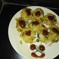 A picture of Poha peas cutlet.