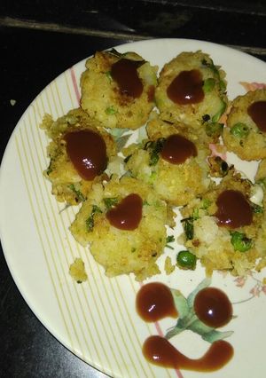 A picture of Poha peas cutlet.