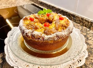 Una foto de Pastel de Chocolate y Coco (Chocolate and Coconut Cake)