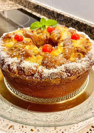 Una foto de Pastel de Chocolate y Coco (Chocolate and Coconut Cake)