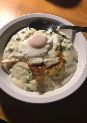 Gluténmentes borsó főzelék recept fotója