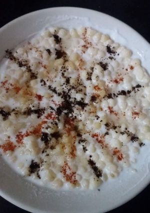 A picture of Boondi raita.