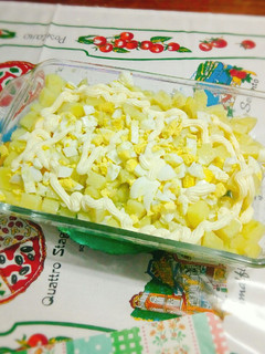 Una foto de Ensalada de papa y huevo