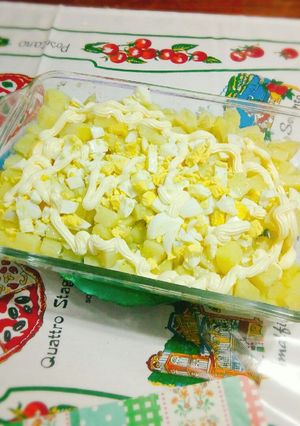 Una foto de Ensalada de papa y huevo