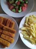 Fish sticks and chips