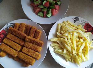 Φωτογραφία της συνταγής Fish sticks and chips