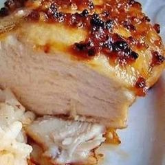 A picture of Baked garlic brown sugar chicken.