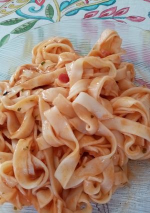 Una foto de Tallarines caseros