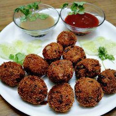 Veg kurkure balls A picture of Veg kurkure balls.