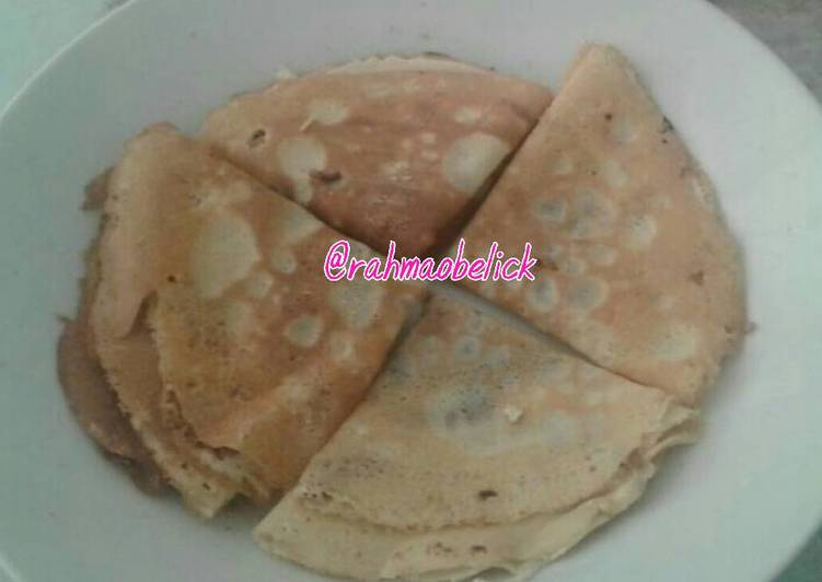 Crispy crepes "coklat"