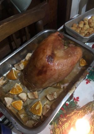 Una foto de Pavo a la Belen
