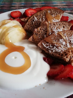 Una foto de Nutrihotcakes avena-canela