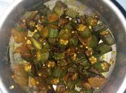 A picture of steamed bhindi