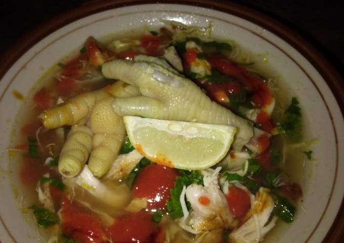 Soto ayam ceker