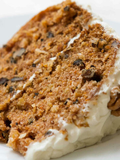 A picture of Vickys Crowd-Pleaser Carrot Cake, GF DF EF SF NF.