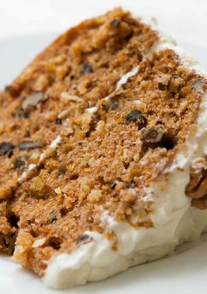 A picture of Vickys Crowd-Pleaser Carrot Cake, GF DF EF SF NF.