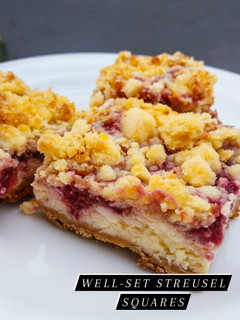 Foto resep Raspberry Banana Cheesecake Streusel Squares