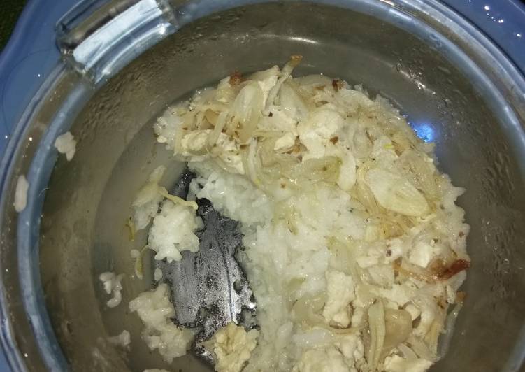 Nasi liwet untuk anak usia 1y+ menggunakan slow cooker