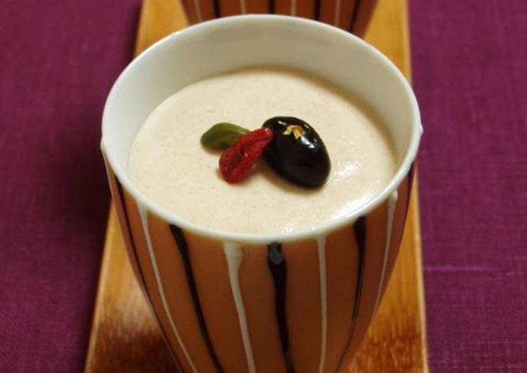 Steps to Make Ultimate Fluffy and Rich Kinako Soy Flour Mousse