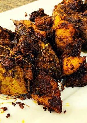 A picture of Karela Aloo Bitter Melon Recipe.