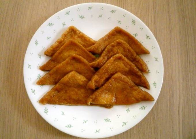 Easy How to Cook Aburaage for Kitsune Udon Recipe