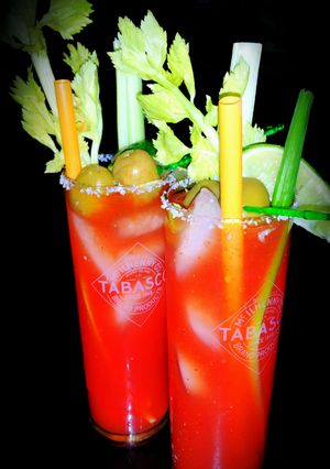 A picture of Mike's Perfect Bloody Caesars.