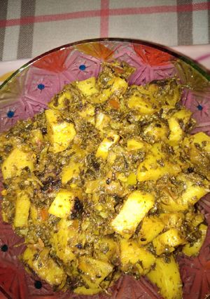 A picture of Methi aloo.